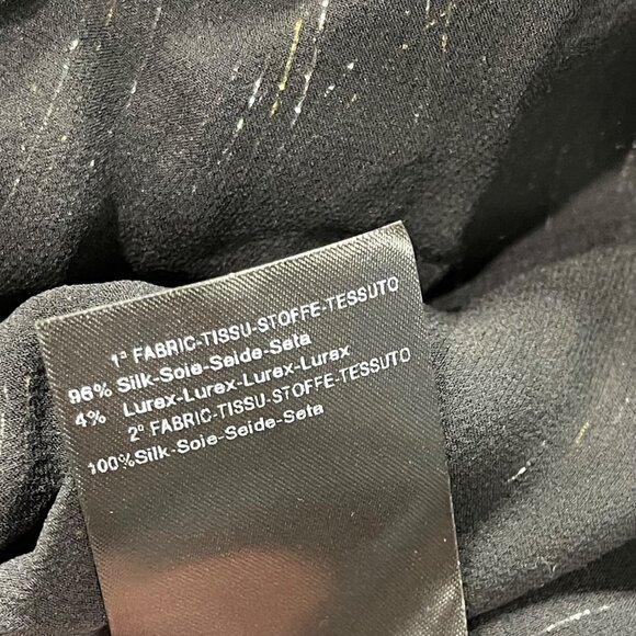 Dundas Silk Lurex Stripe Dress Women's Size XXS/XS (Italy 38) Flowing Kaftan NEW - Picture 13 of 16